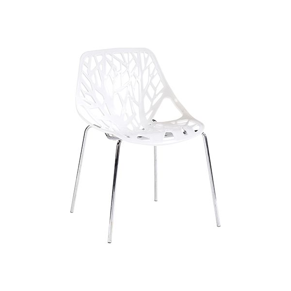 CX-PC001 Colourful Stylish Outdoor Polypropylene Chair (White)
