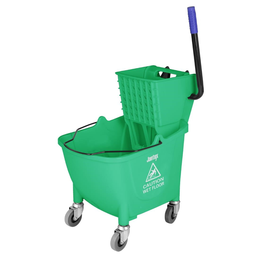 Jantex 30ltr Mop Bucket with Foot Pedal release - Green FW867