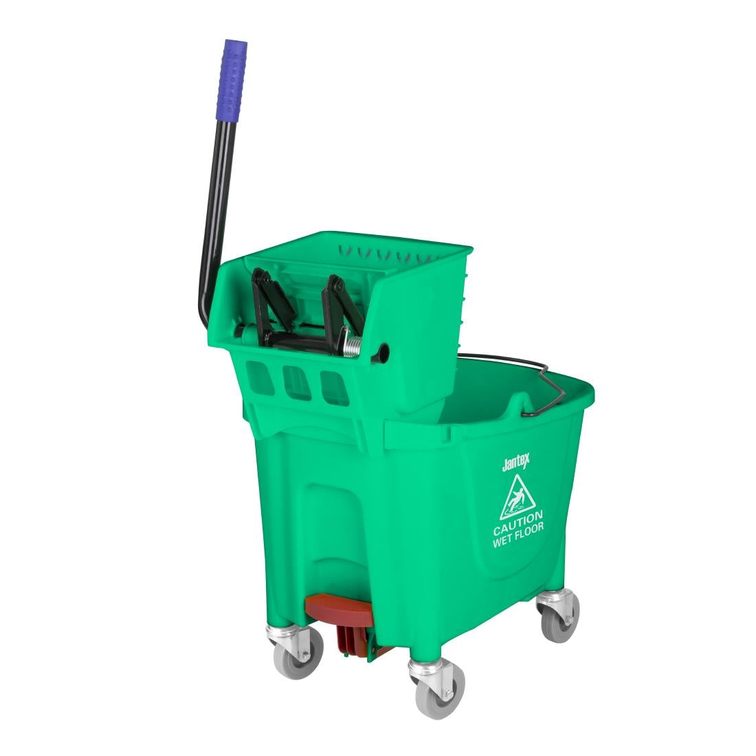 Jantex 30ltr Mop Bucket with Foot Pedal release - Green FW867