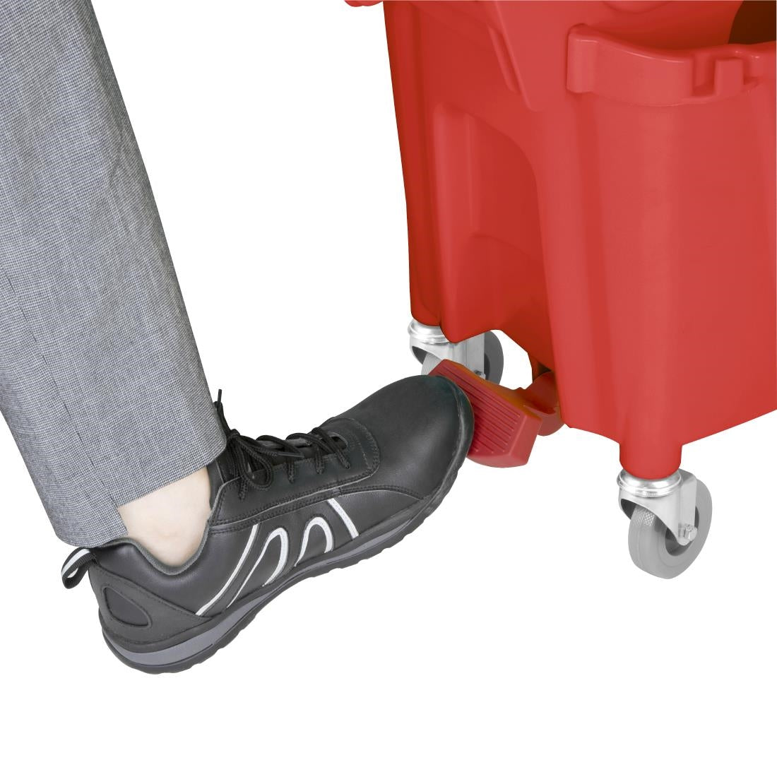 Jantex 30ltr Mop Bucket with Foot Pedal release - Red FW868