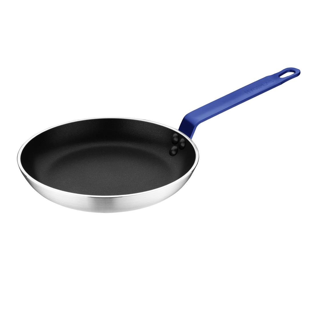 Hygiplas Aluminium Non-stick Teflon Platinum Plus Frying Pan with Blue Handle 24cm HT971