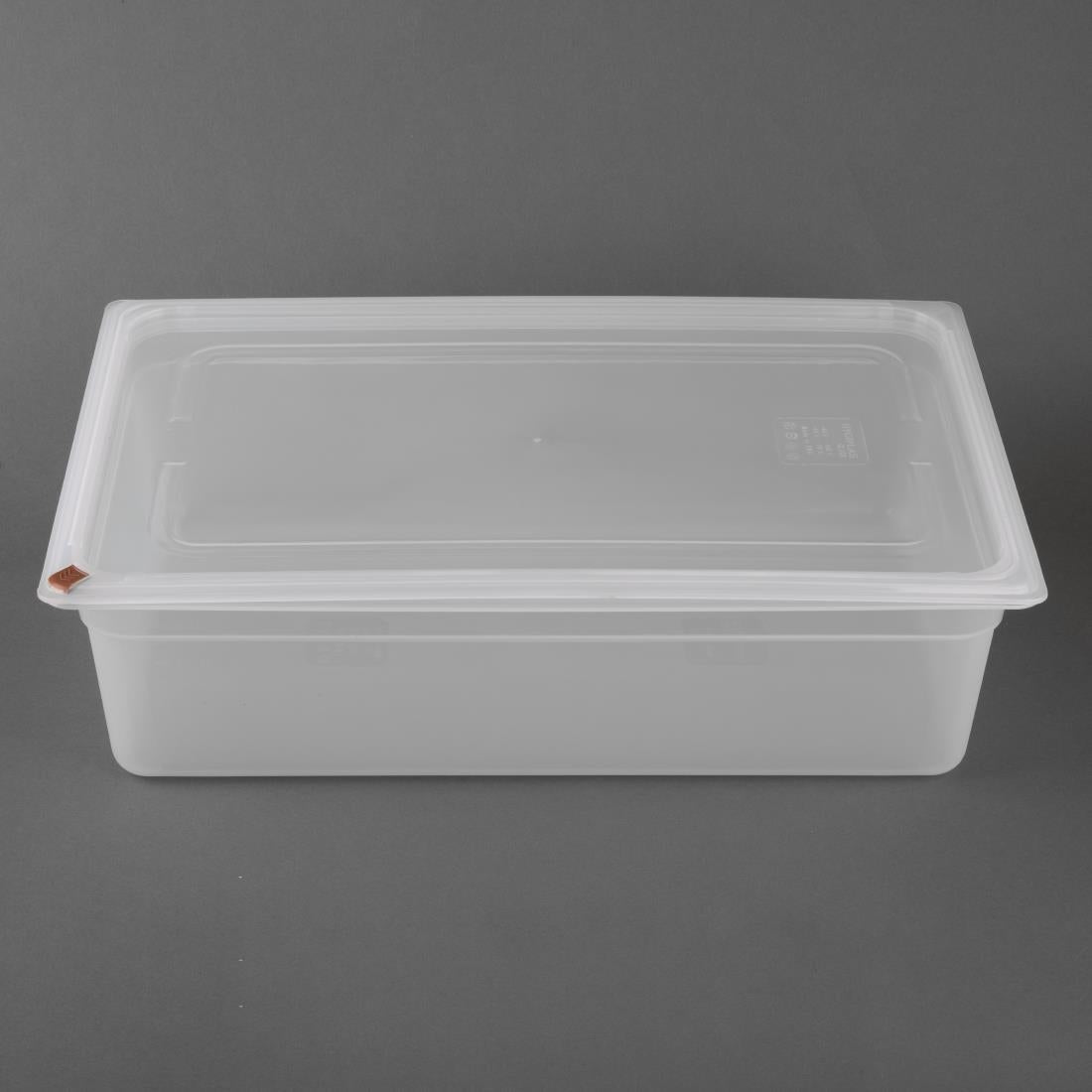 Hygiplas Click PP 1/1 GN Container with Lid & 7 Colour Clips 150mm 19.5Ltr (2 Pack) FZ087