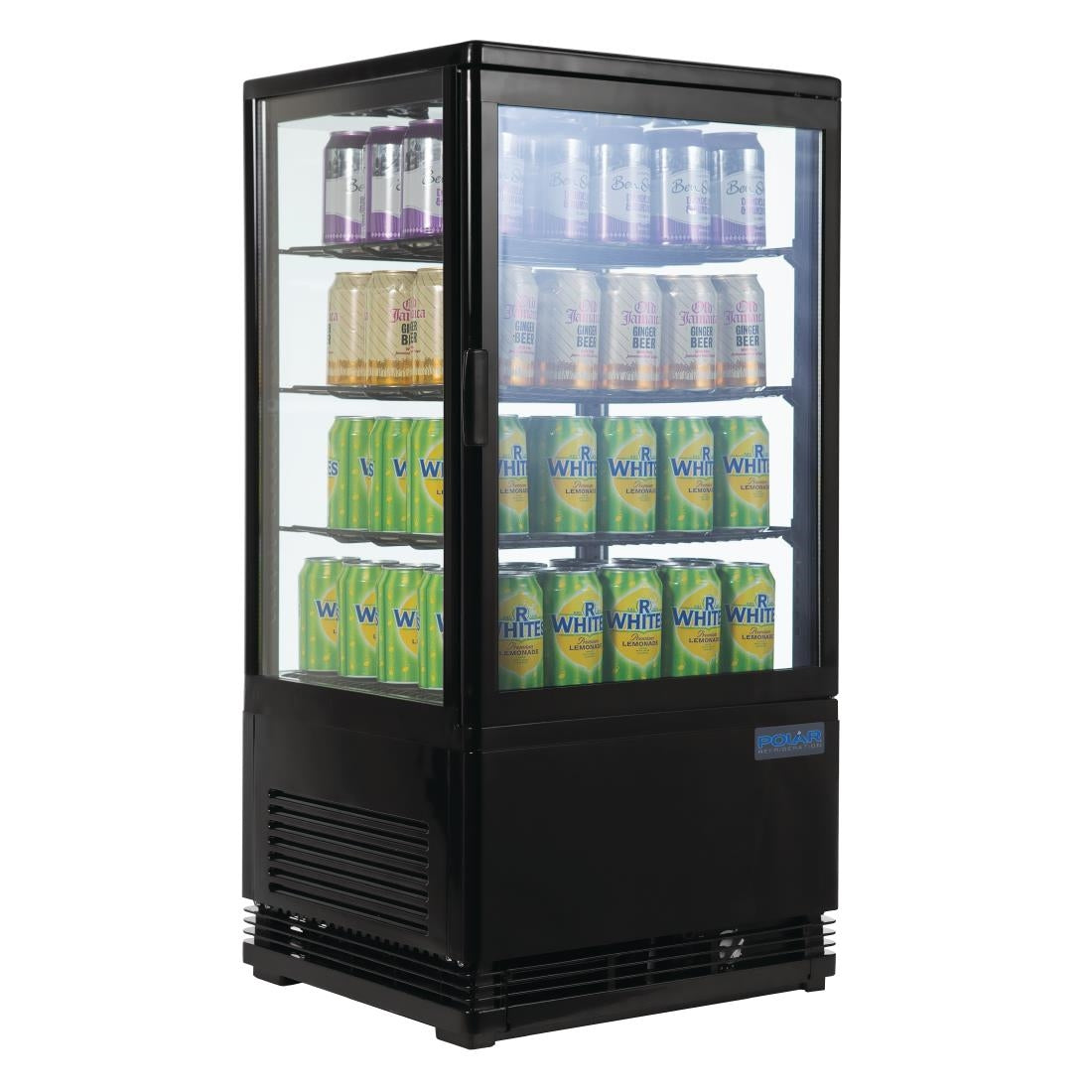 Polar C-Series Energy Efficient Display Fridge Black - 68Ltr CX577-A
