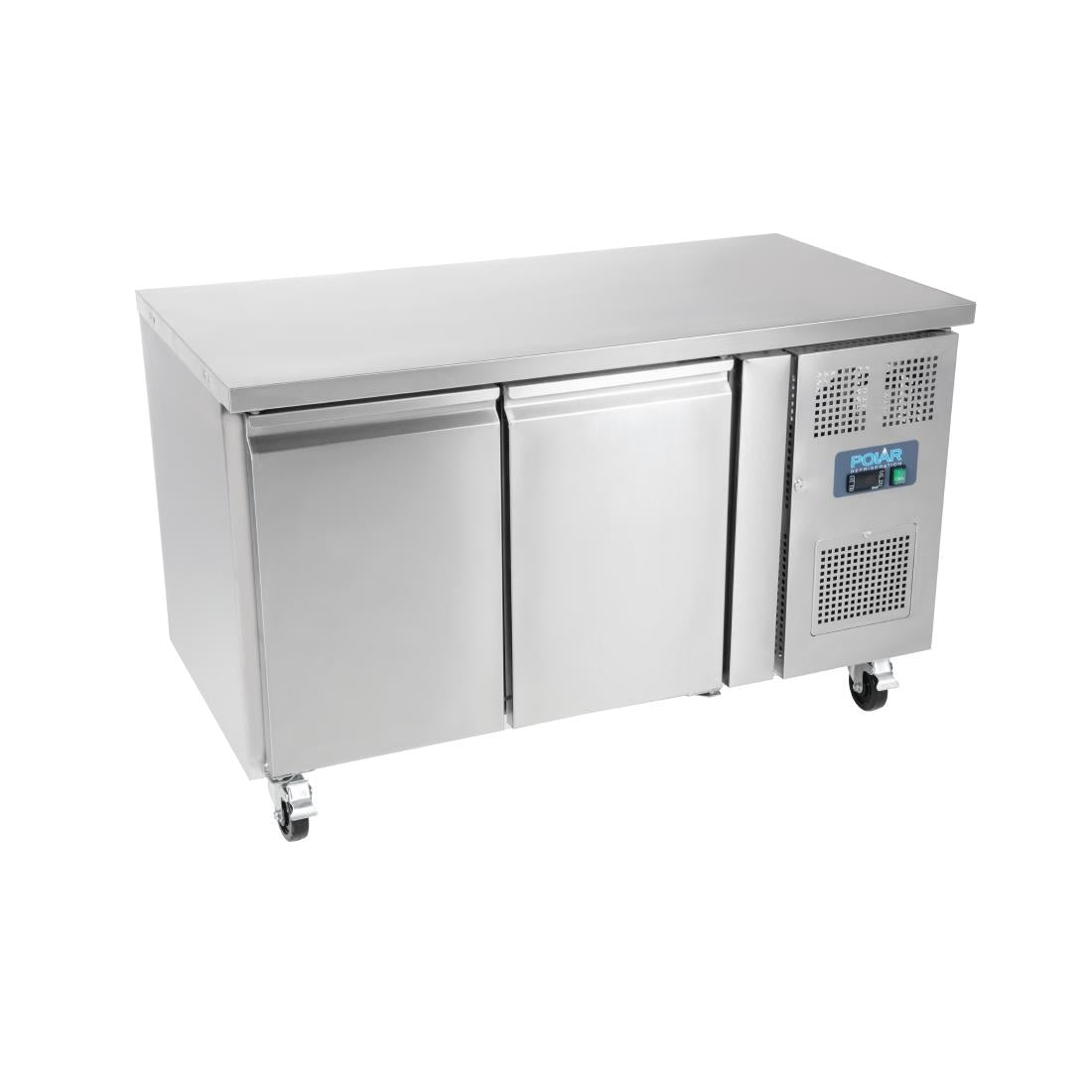 Polar U-Series Double Door Counter Fridge - 282Ltr UA047-A