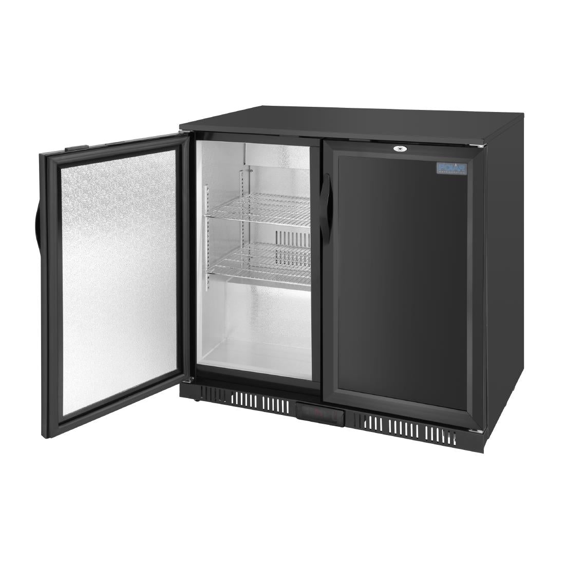 Polar G-series 850mm Double Door Back Bar Cooler Solid Door 198 Ltr GE998-A