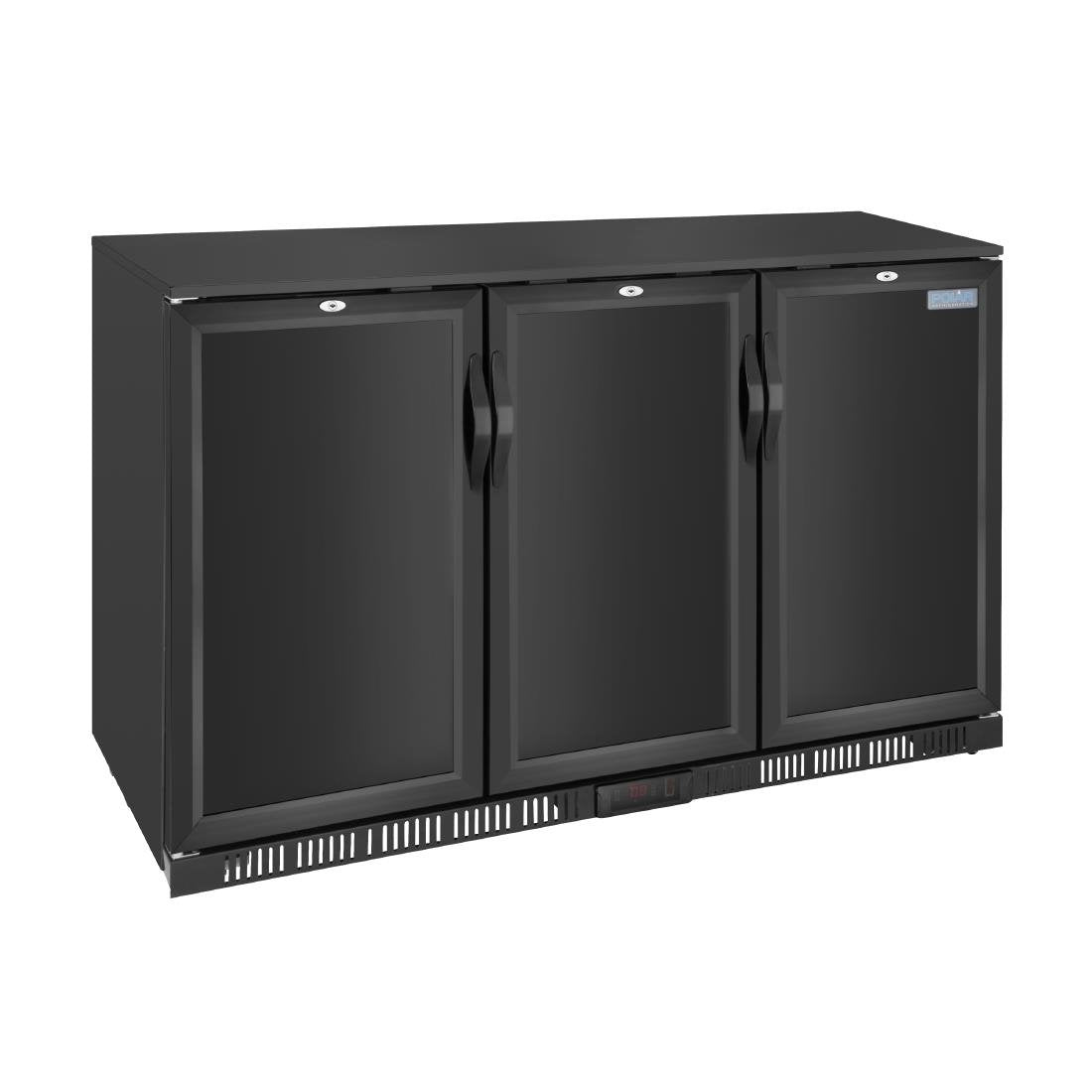 Polar G-series 850mm Triple Door Back Bar Cooler Solid Door 320 Ltr GE999-A