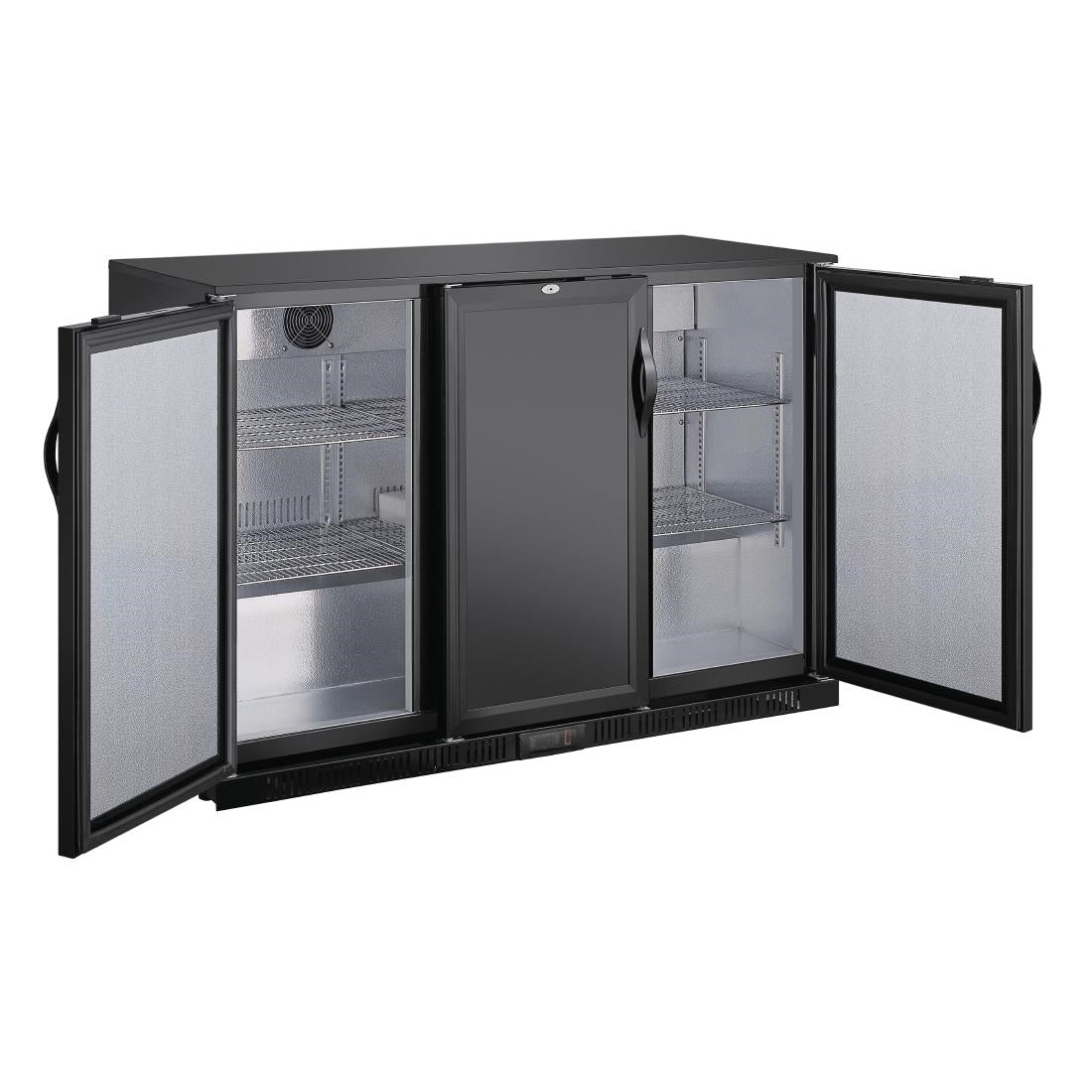 Polar G-series 850mm Triple Door Back Bar Cooler Solid Door 320 Ltr GE999-A