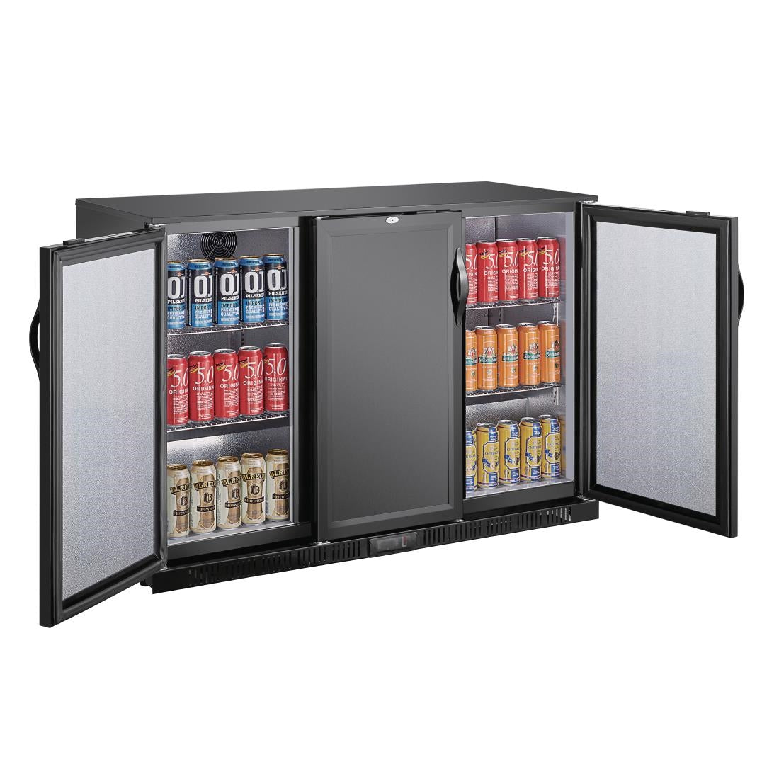 Polar G-series 850mm Triple Door Back Bar Cooler Solid Door 320 Ltr GE999-A