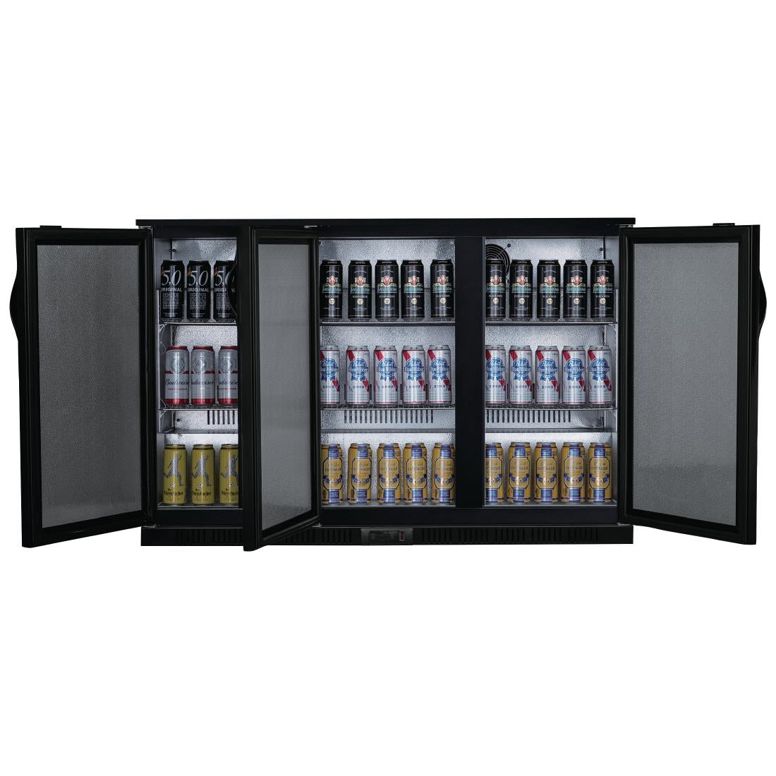 Polar G-series 850mm Triple Door Back Bar Cooler Solid Door 320 Ltr GE999-A