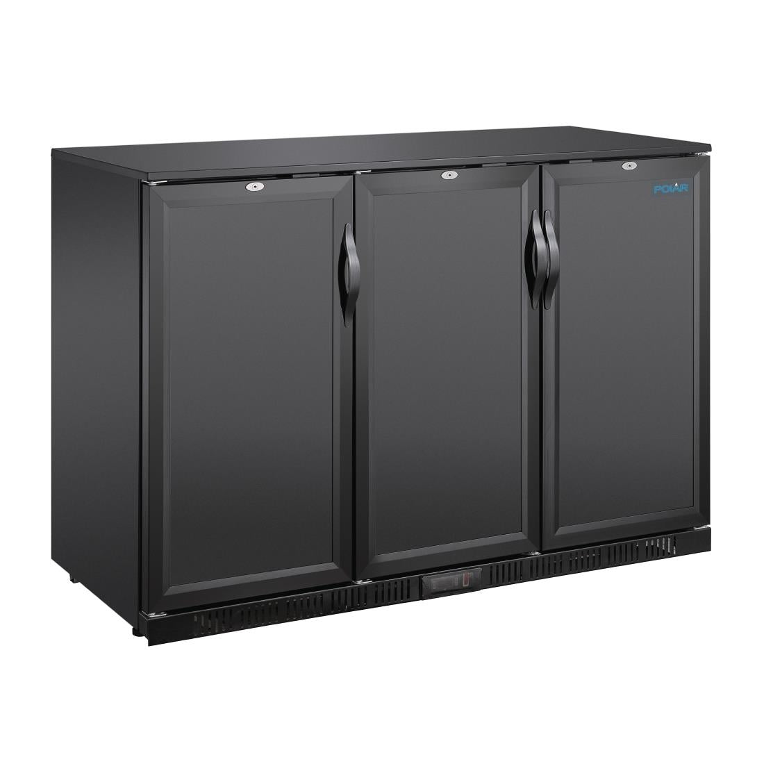 Polar G-series 850mm Triple Door Back Bar Cooler Solid Door 320 Ltr GE999-A