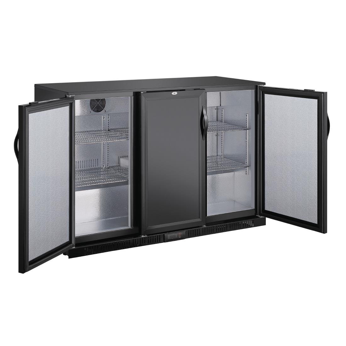 Polar G-series 850mm Triple Door Back Bar Cooler Solid Door 320 Ltr GE999-A