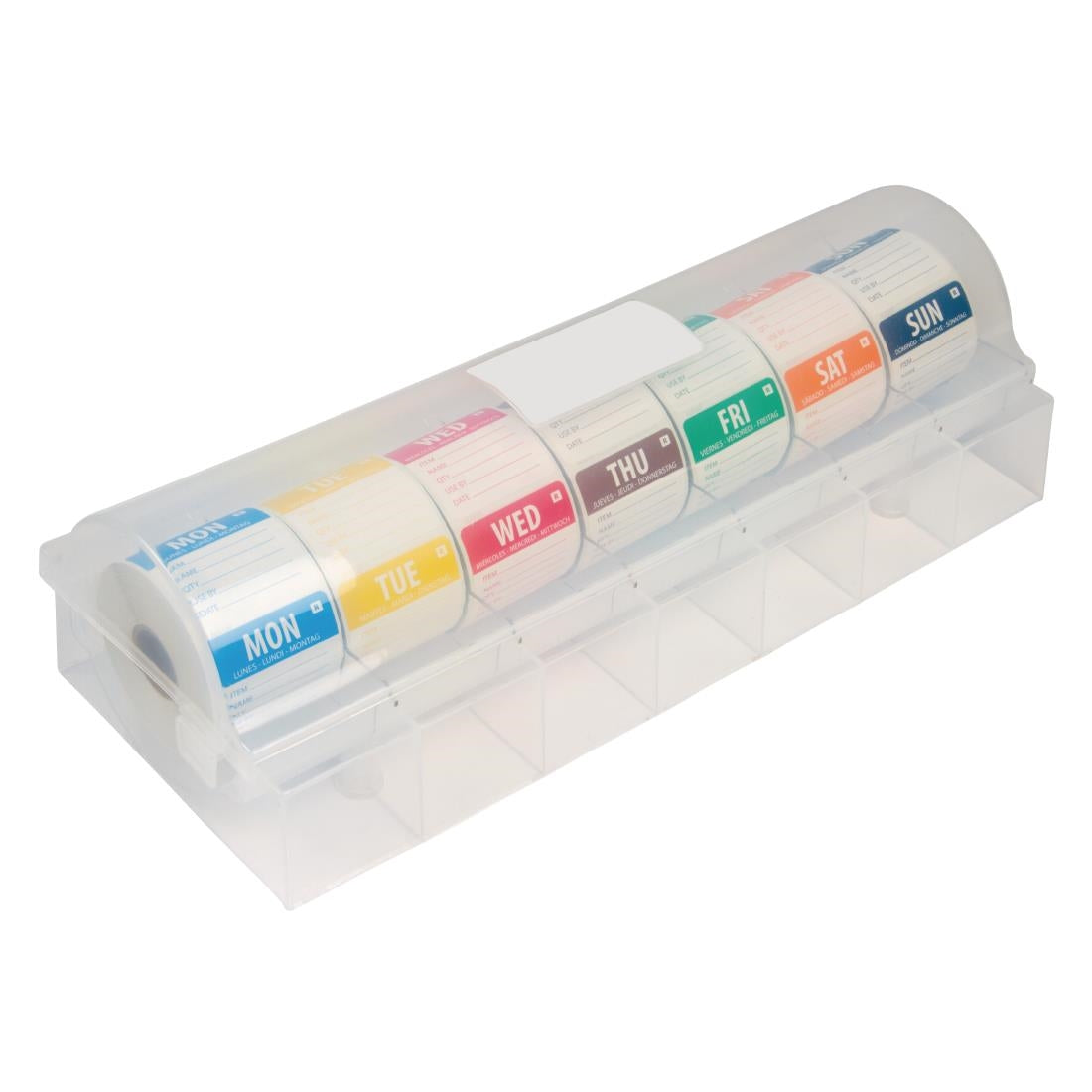 Vogue Dissolvable Colour Coded Food Labels with 2" Dispenser GH475