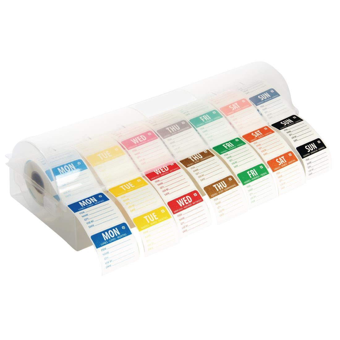 Vogue Dissolvable Colour Coded Food Labels with 2" Dispenser GH475