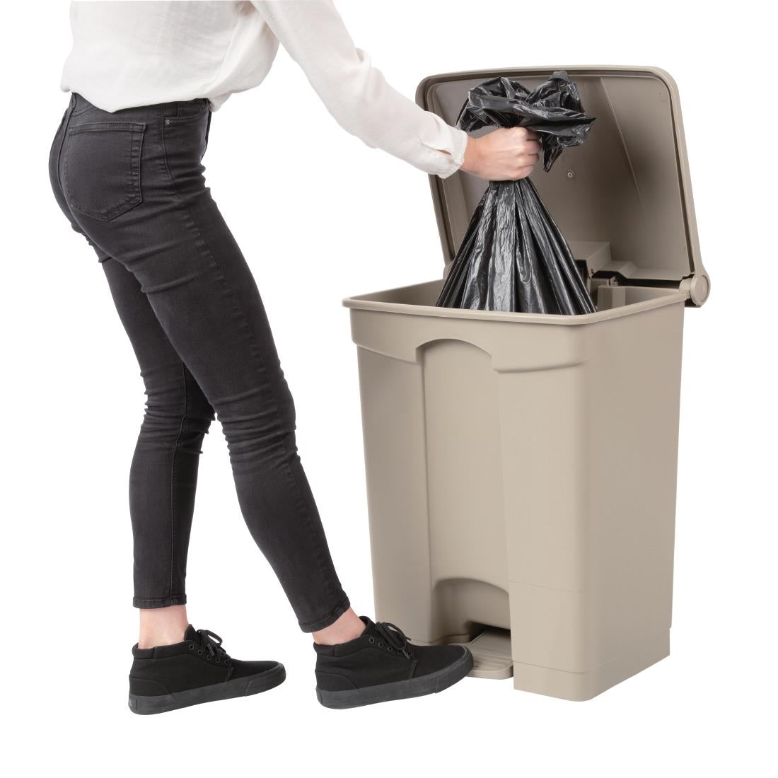 Jantex Step On Bin Beige 65Ltr GH638