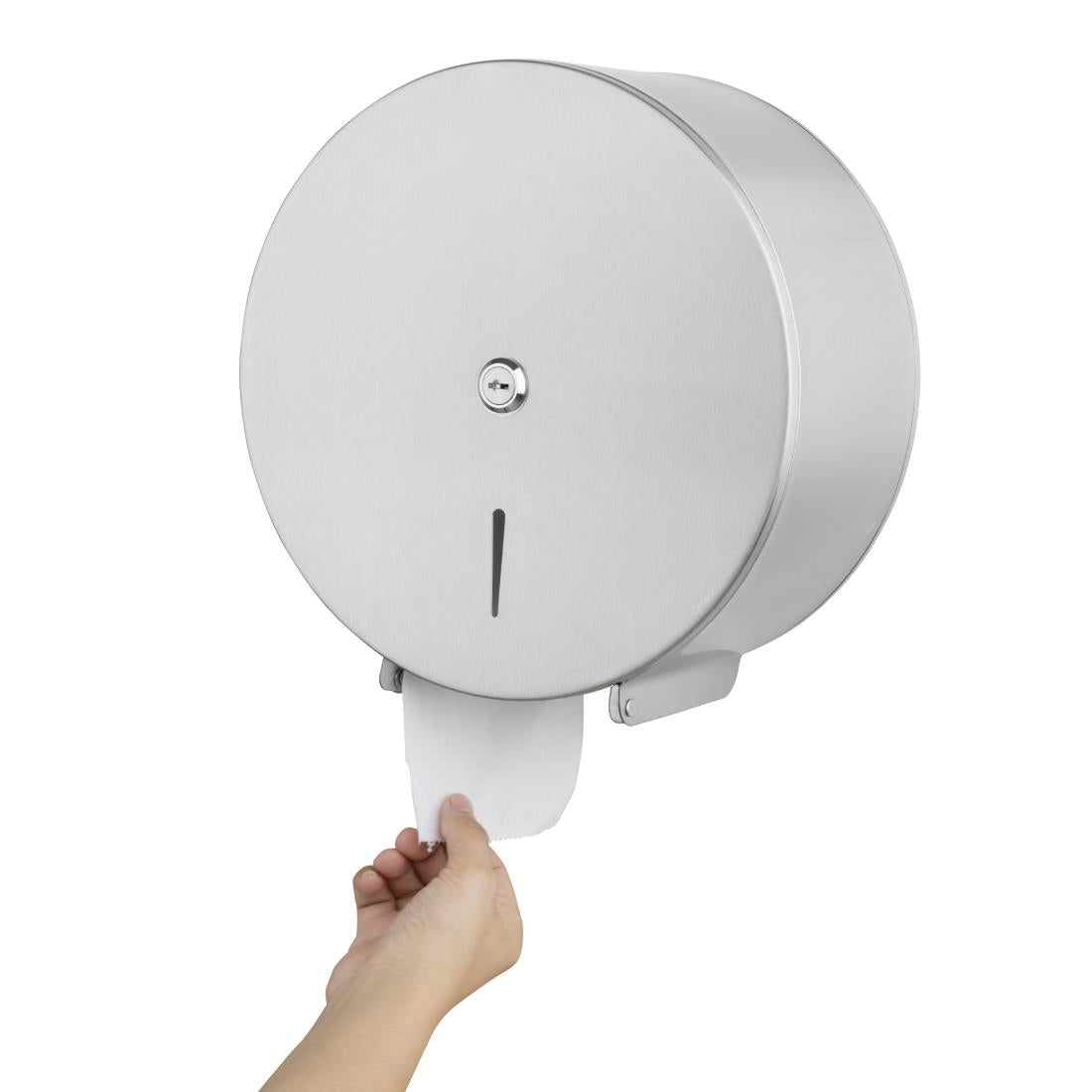 Jantex Stainless Steel Jumbo Roll Tissue Dispenser GJ031