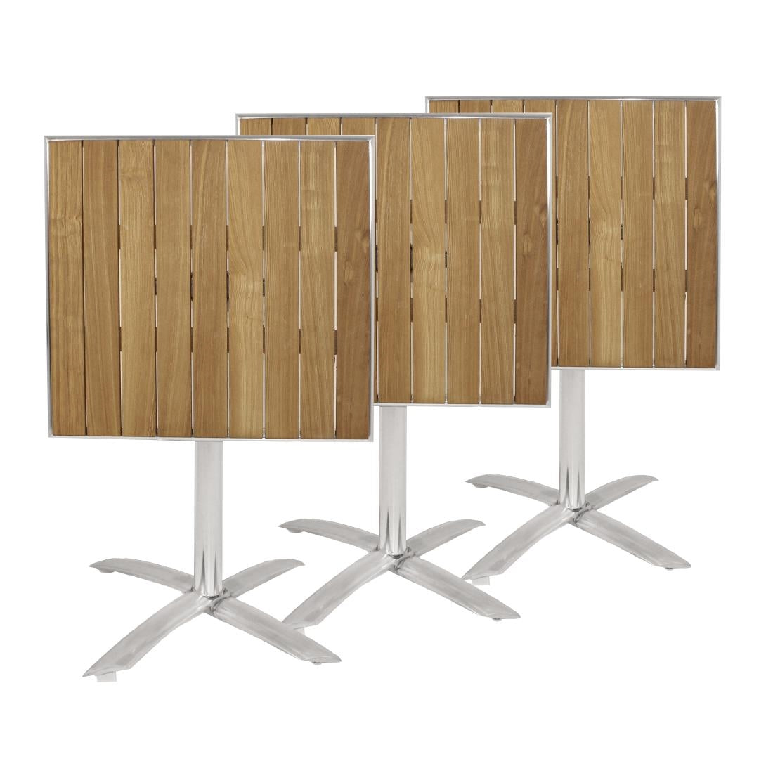 Bolero Ash Flip Top Square Bistro Table 600mm GK991
