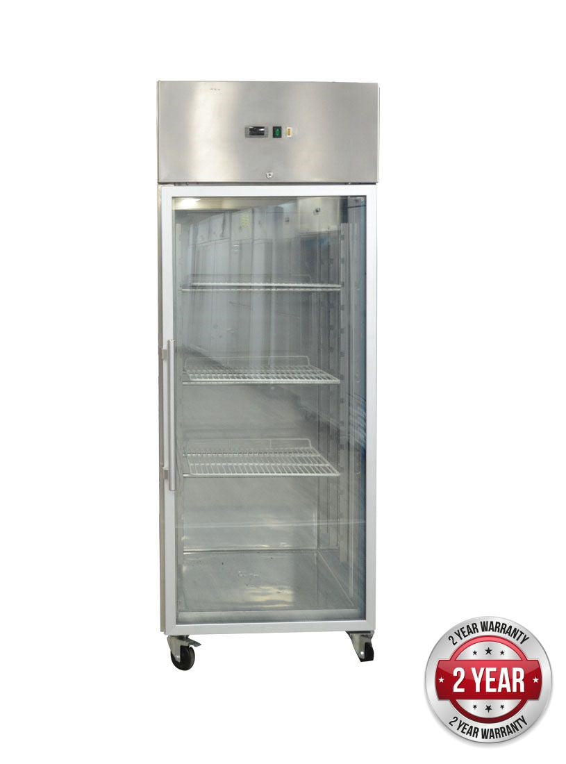 Thermaster GN650BTG GRAND ULTRA Single Glass Door Upright Freezer 685L