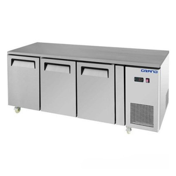 GTF3100B GRAND True Quality 3 Door Gastronorm Work Bench Freezer