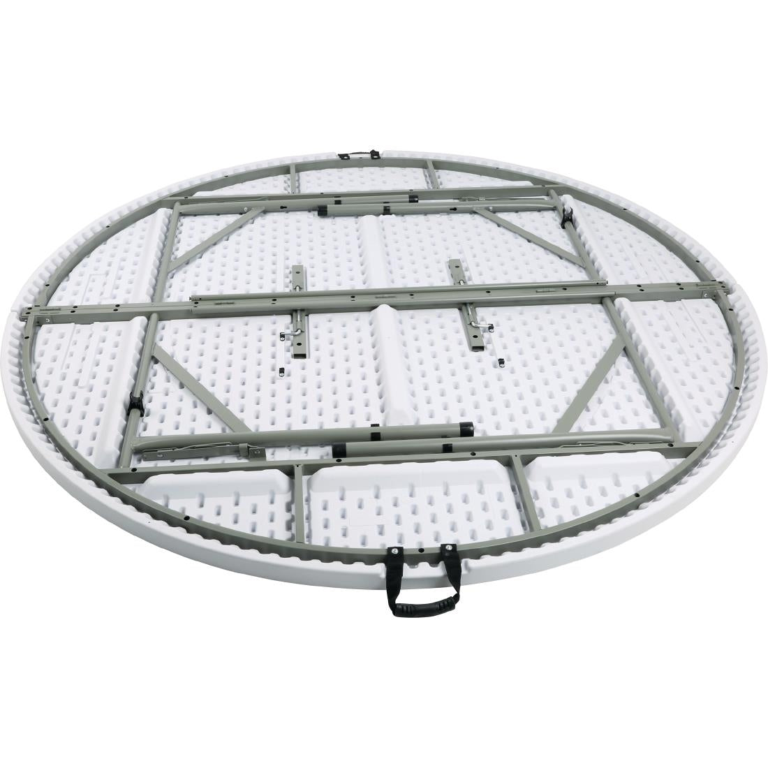 Bolero Round Centre Folding Table 6ft White HC270