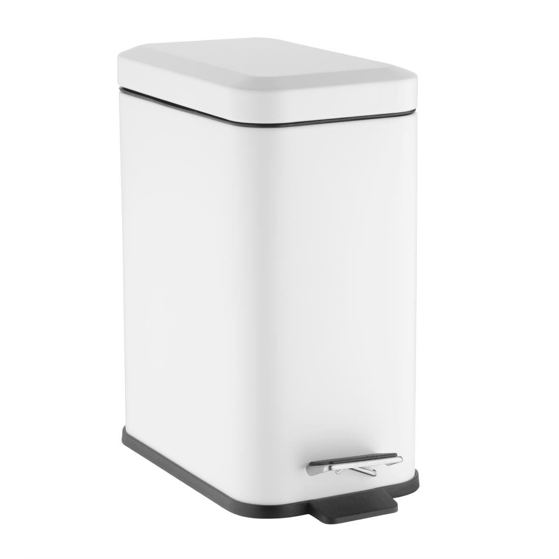 Jantex Slim Washroom Bin White 5Ltr HT475