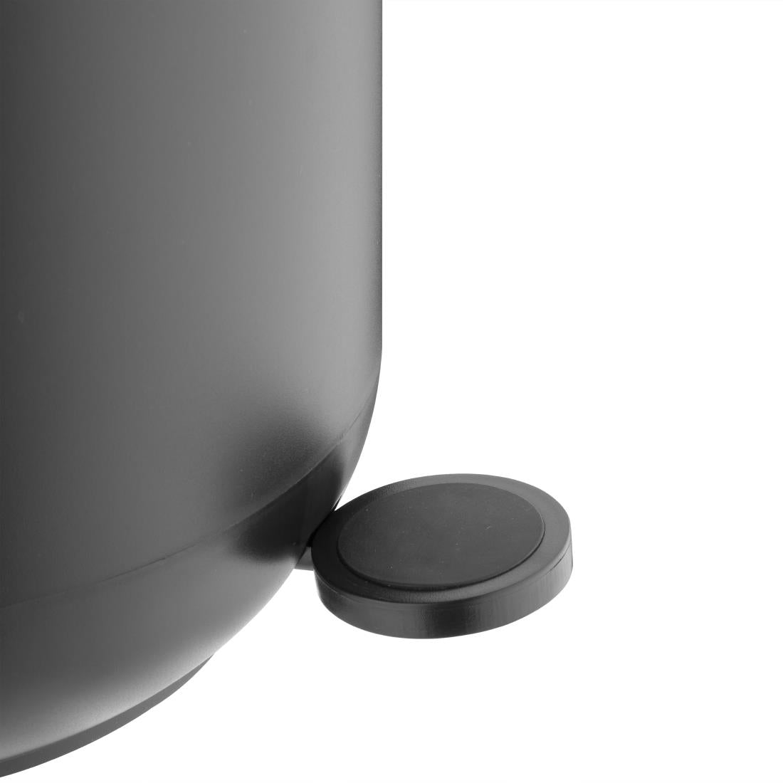Jantex Round Pedal Bin Black 5Ltr HT480
