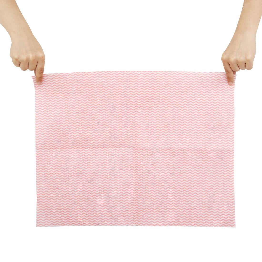 Jantex Heavy Duty Non-Woven Cloths Red (Pack of 25) HT489
