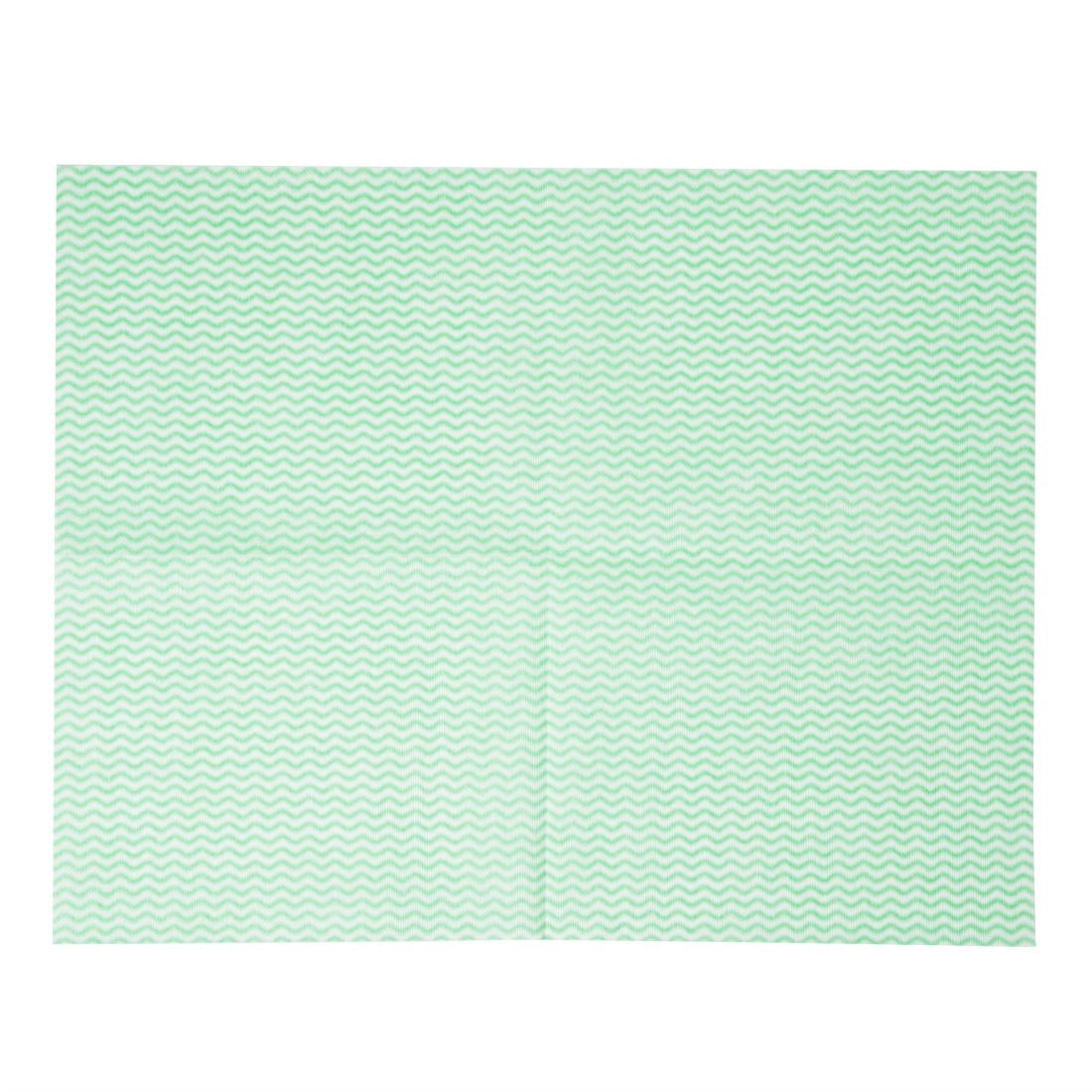 Jantex Heavy Duty Non-Woven Cloths Green (Pack of 25) HT491