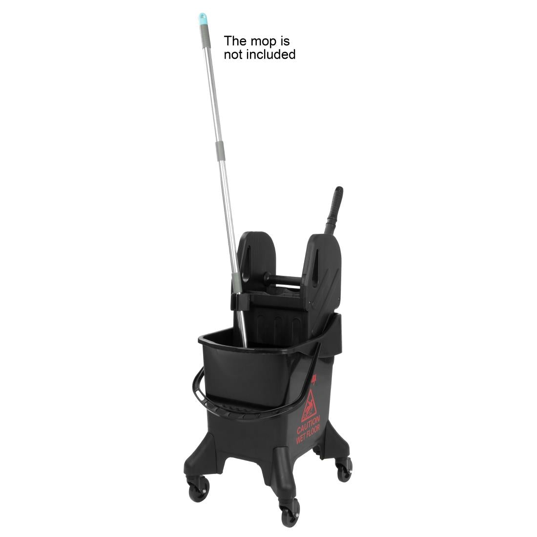 Jantex 21Ltr Tall Mop Bucket and Wringer - Red Print HW636