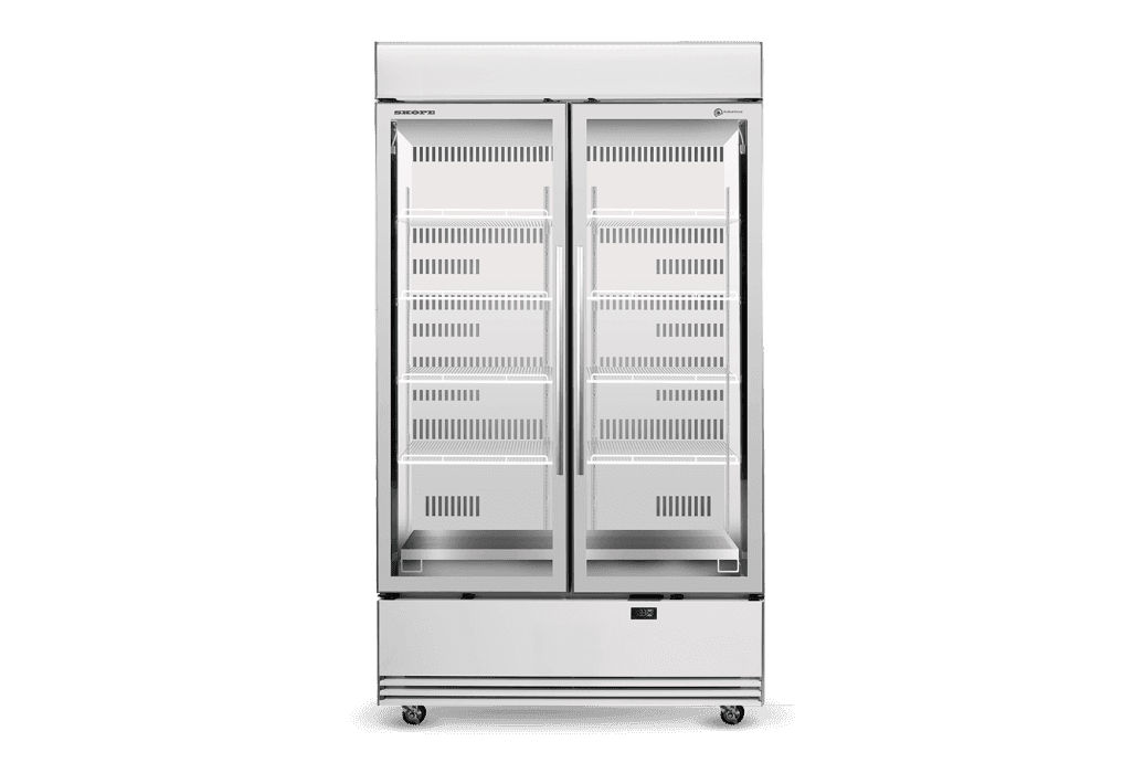 Skope Skope BME1200N-AC 2 Glass Door Display or Storage Fridge Lit Sign 1079L - BME1200N-AC