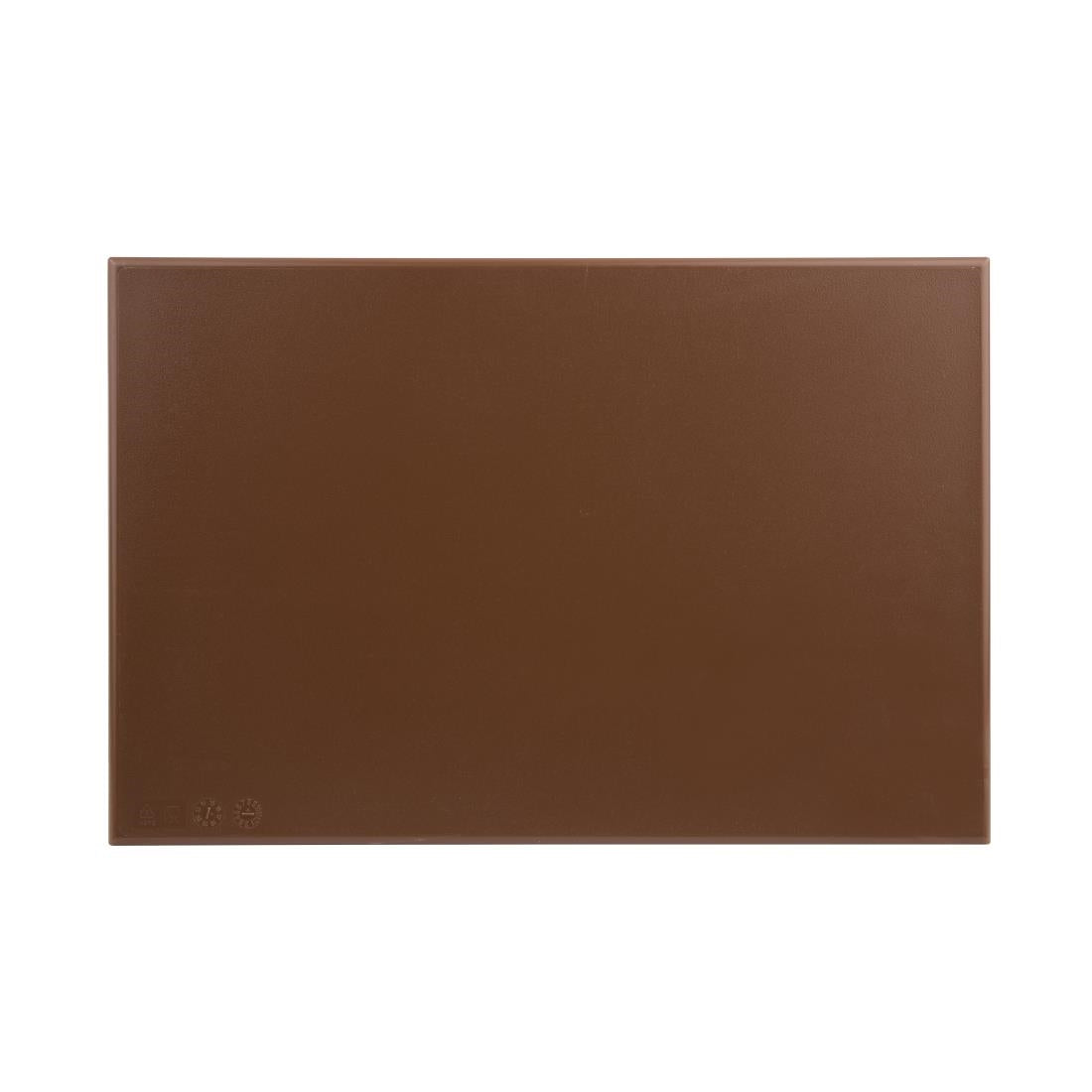 Hygiplas High Density Chopping Board Brown - 450x300x12mm J004