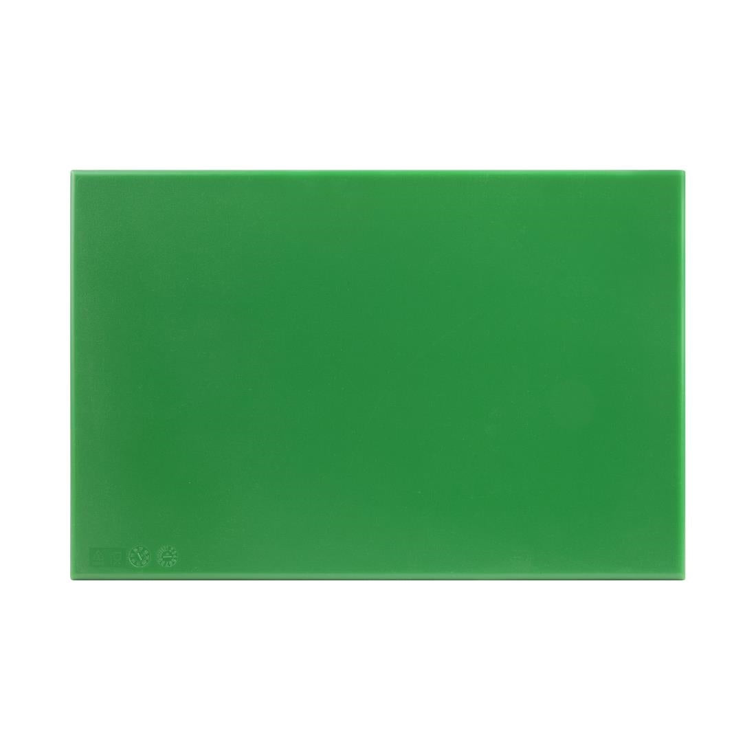 Hygiplas High Density Chopping Board Green - 450x300x12mm J012