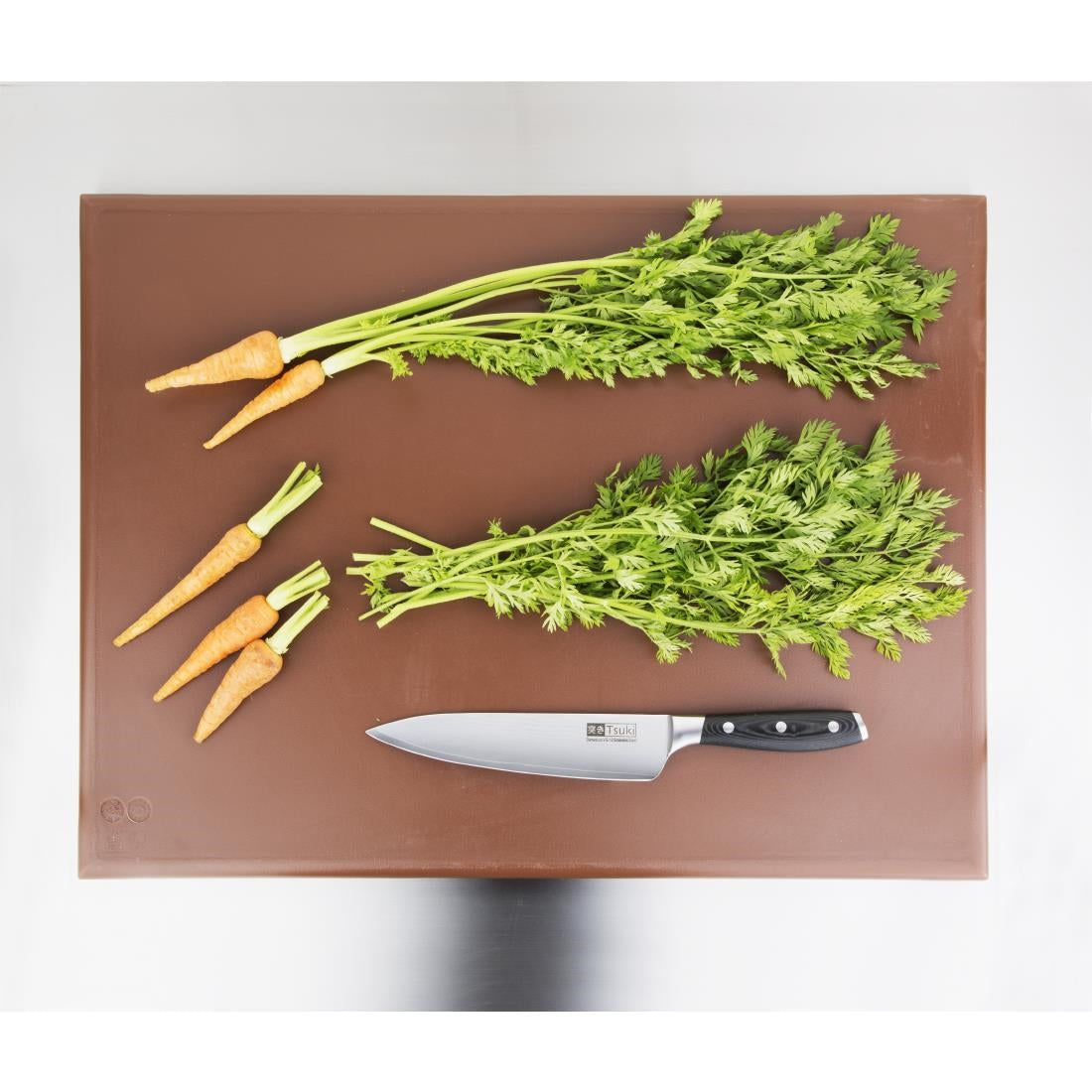 Hygiplas Extra Thick High Density Chopping Board Brown - 600x450x25mm J041