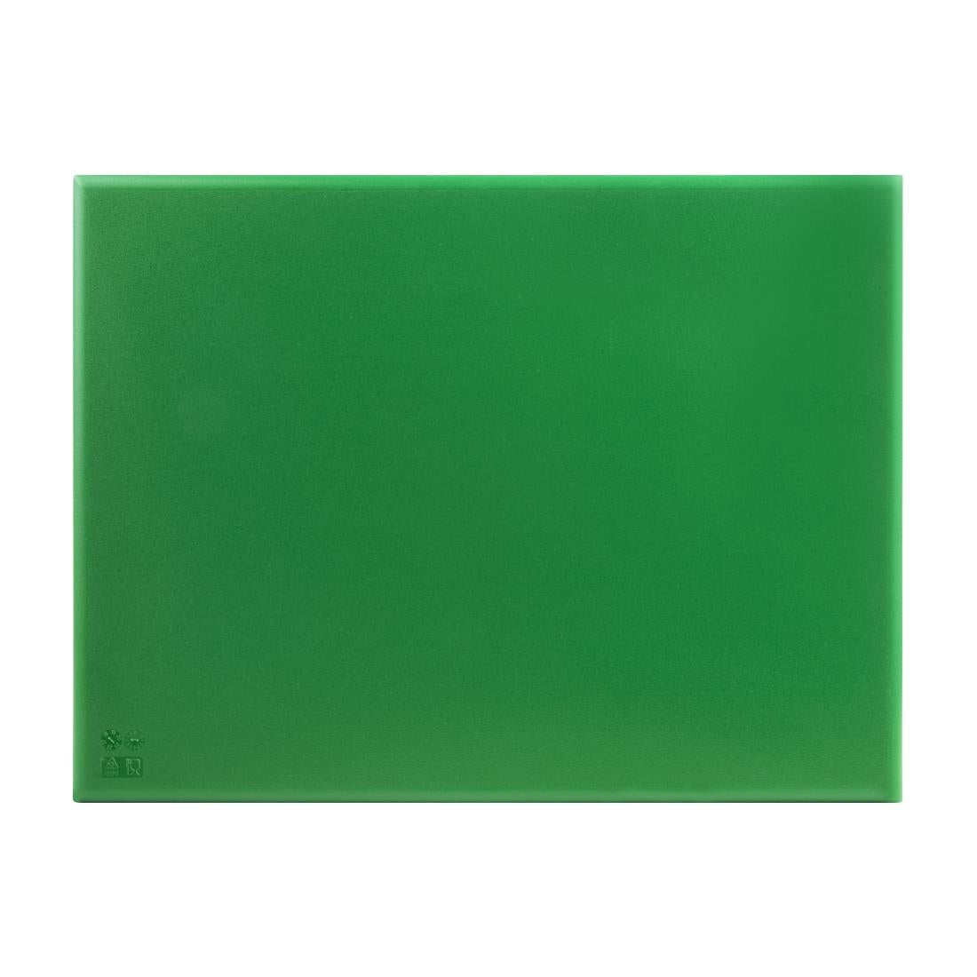 Hygiplas Extra Thick High Density Chopping Board Green - 600x450x25mm J043