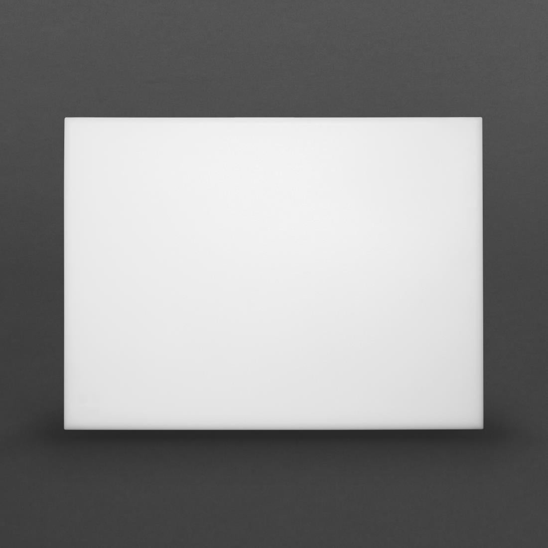Hygiplas Extra Thick High Density Chopping Board White - 600x450x25mm J044