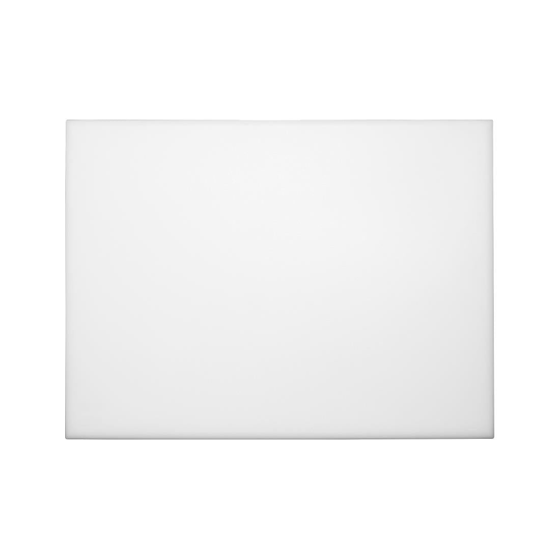 Hygiplas Extra Thick High Density Chopping Board White - 600x450x25mm J044