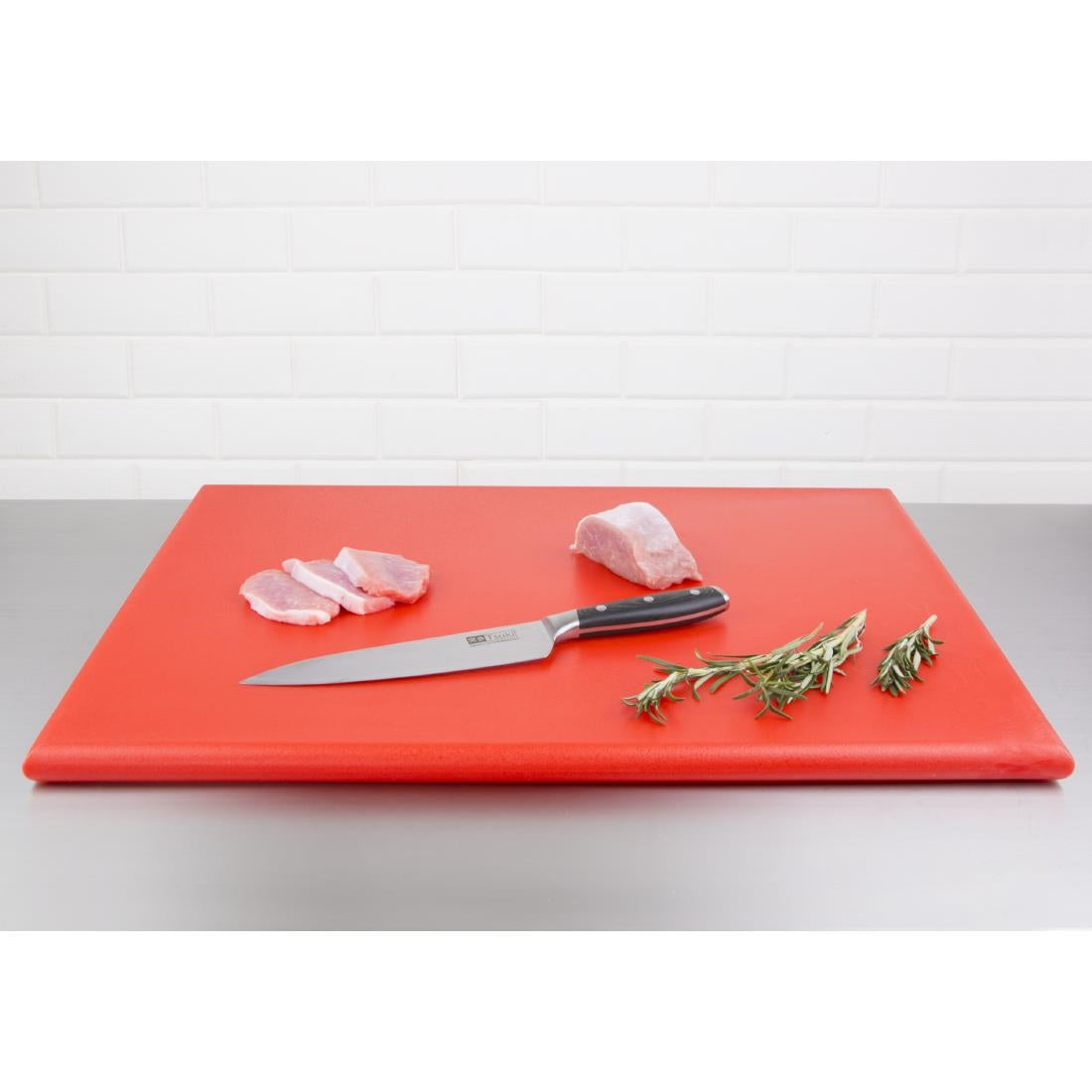 Hygiplas Extra Thick High Density Chopping Board Red - 600x450x25mm J047