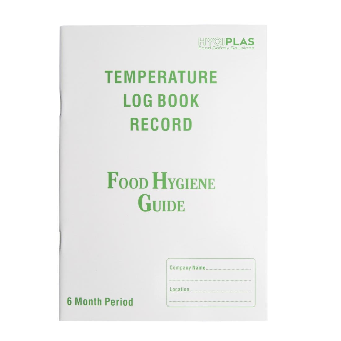 Hygiplas Temperature Log Book J201
