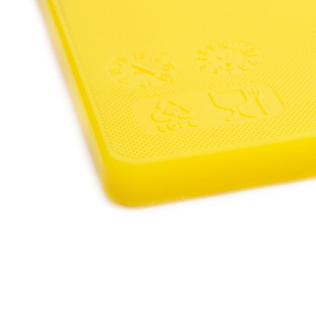 Hygiplas Low Density Chopping Board Yellow - 450x300x10mm J254