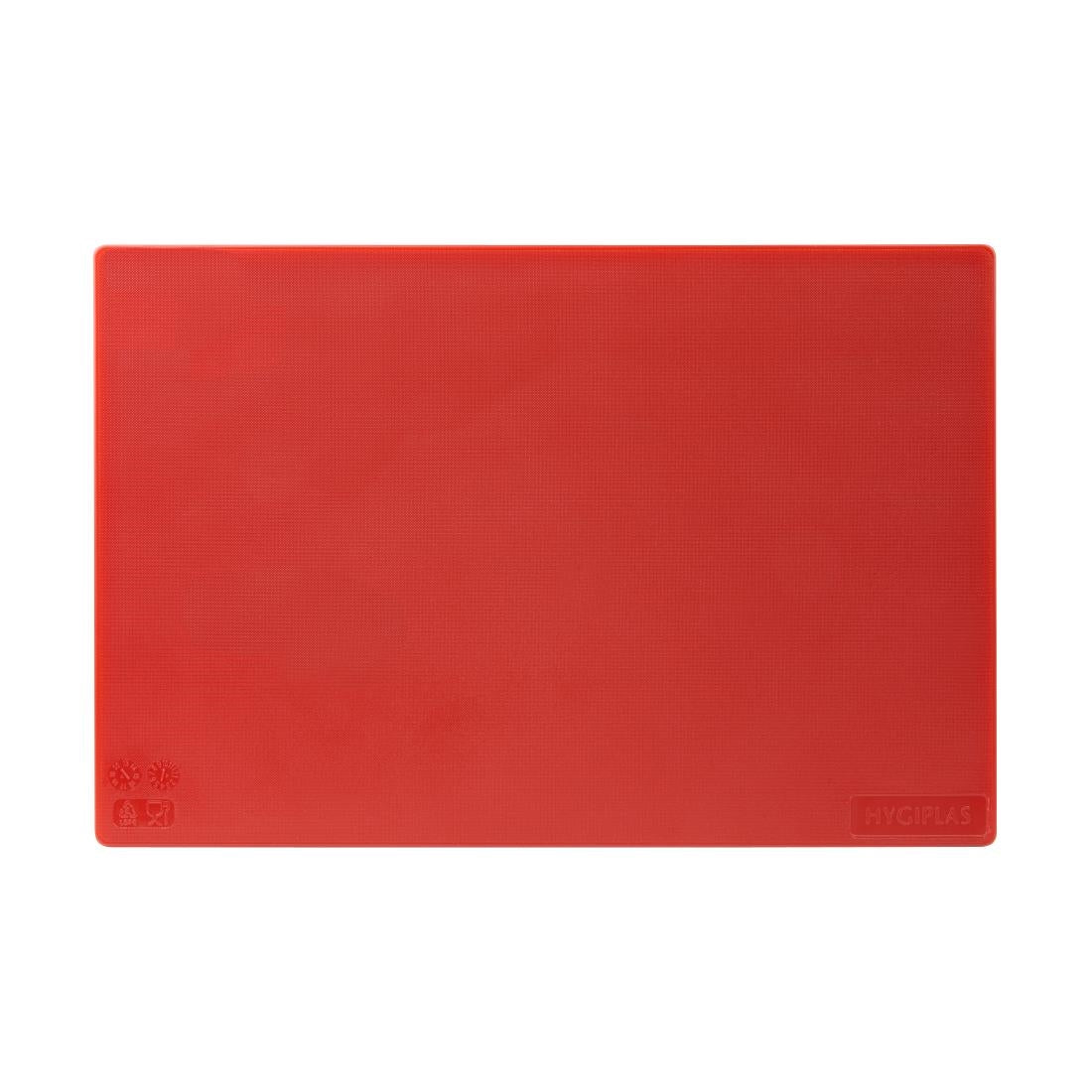 Hygiplas Low Density Chopping Board Red - 450x300x10mm J255