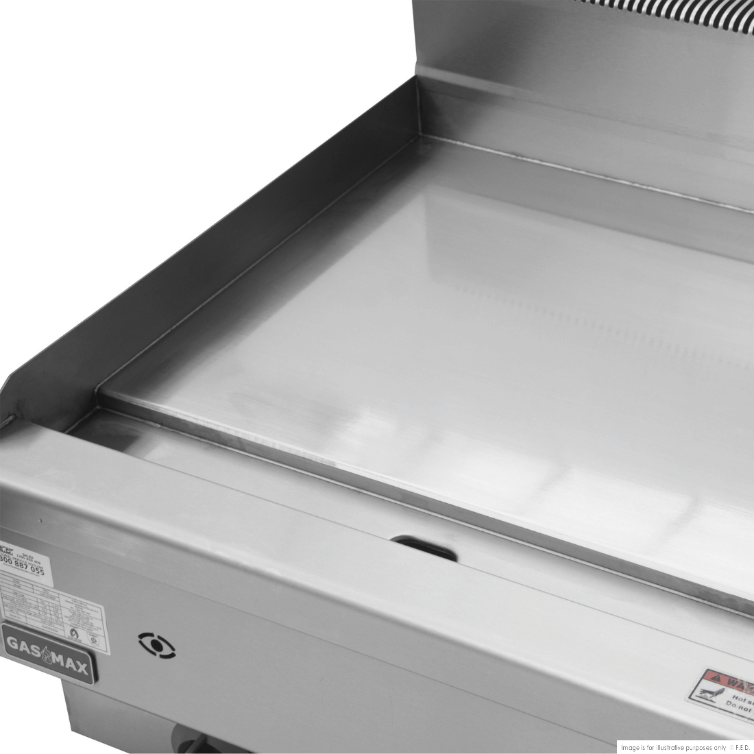GASMAX Benchtop Single Bunner Griddle LPG Gas - JUS-TRG40ELPG