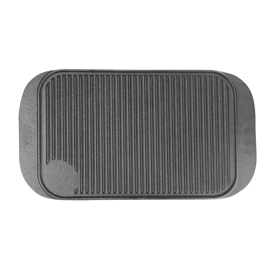 Vogue Reversible Cast Iron Double Griddle Pan M650
