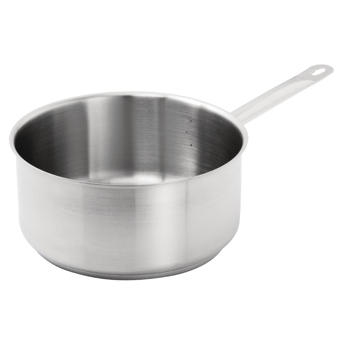 Vogue Stainless Steel Saucepan With Lid 240mm SA605