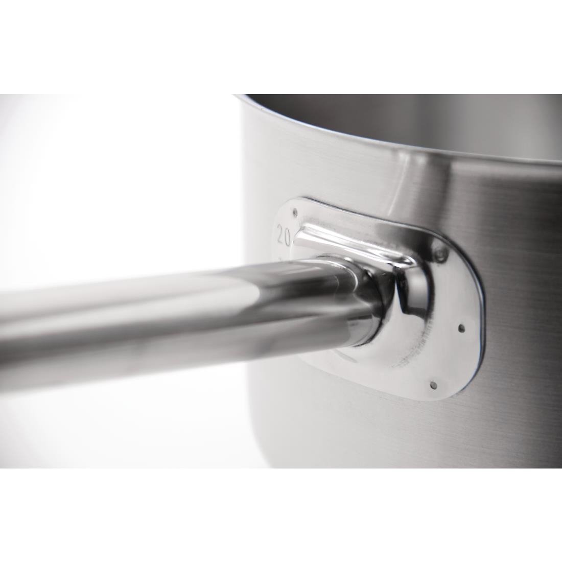 Vogue Stainless Steel Saucepan With Lid 240mm SA605