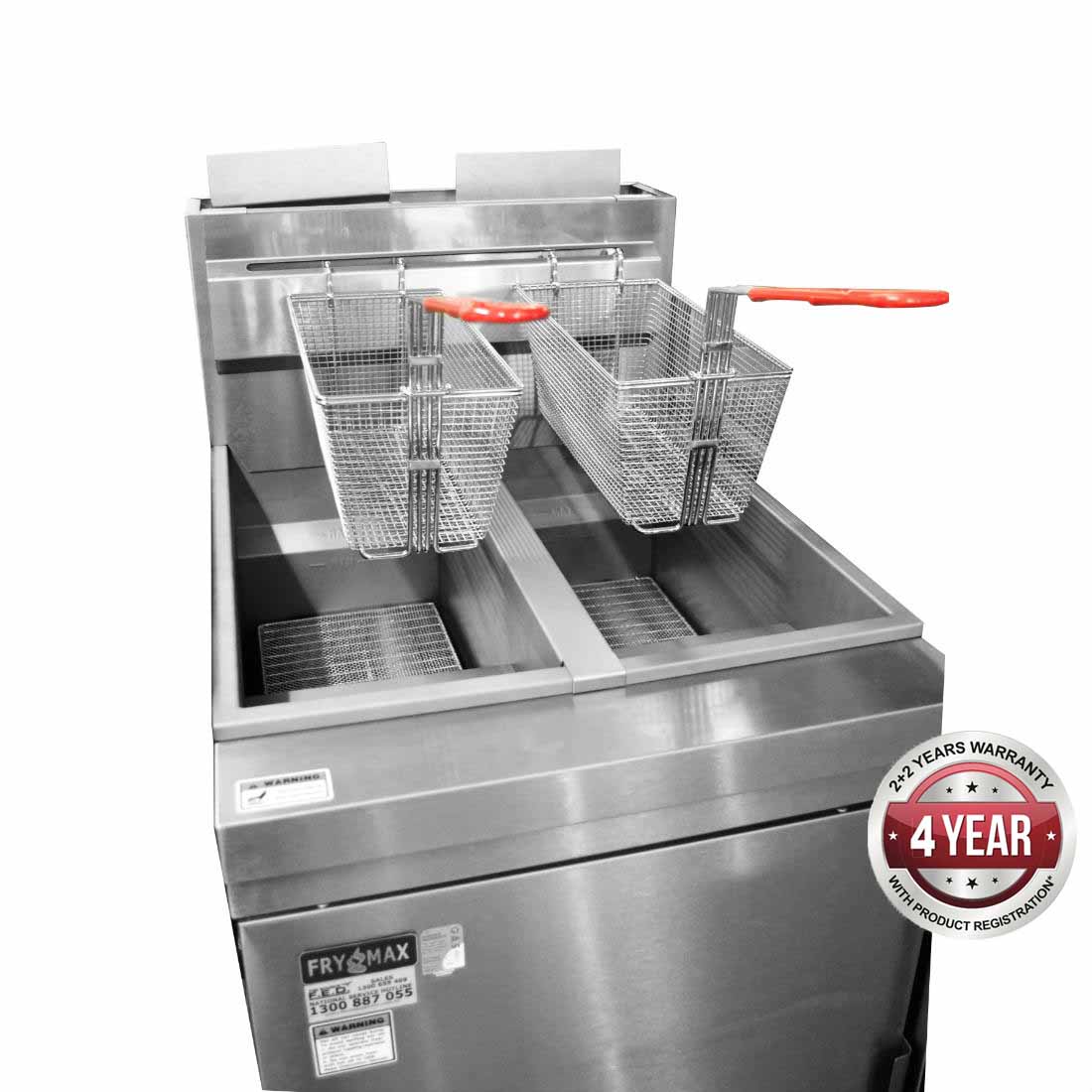 Frymax Superfast LPG Gas Tube Twin Vat Fryer - RC400TELPG