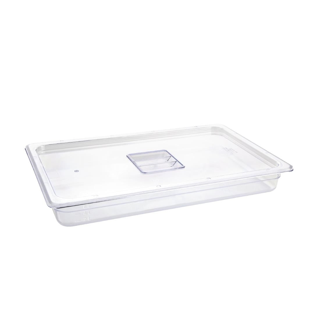 Vogue Clear Polycarbonate 1/1 Gastronorm Tray 65mm U224