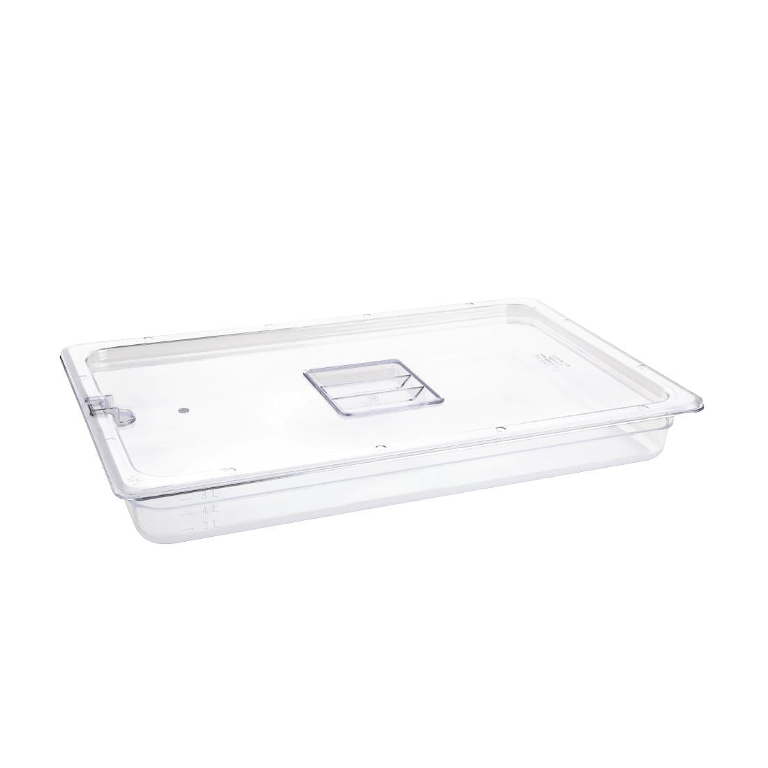 Vogue Clear Polycarbonate 1/1 Gastronorm Tray 65mm U224