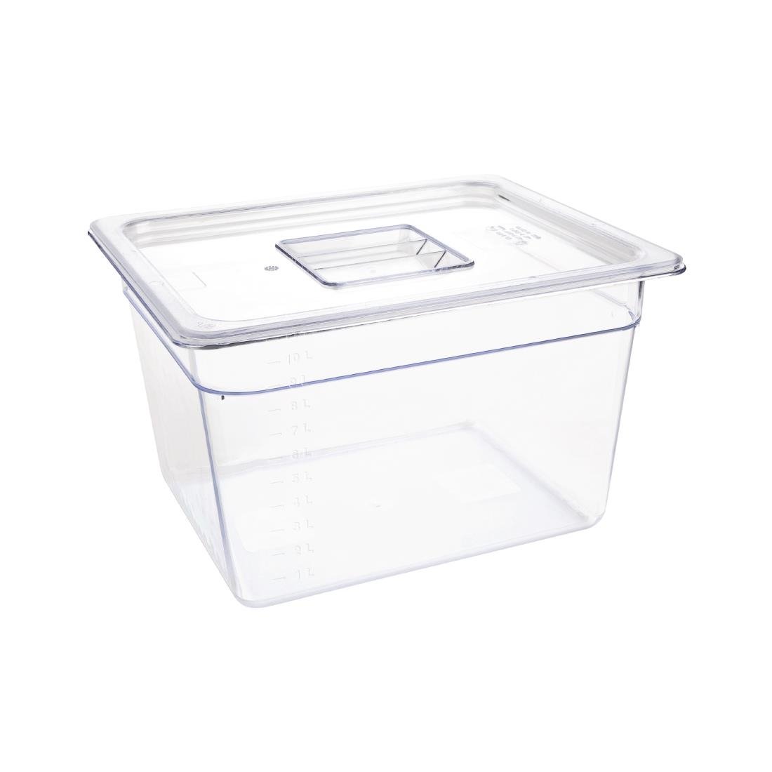 Vogue Clear Polycarbonate 1/2 Gastronorm Tray 200mm U231