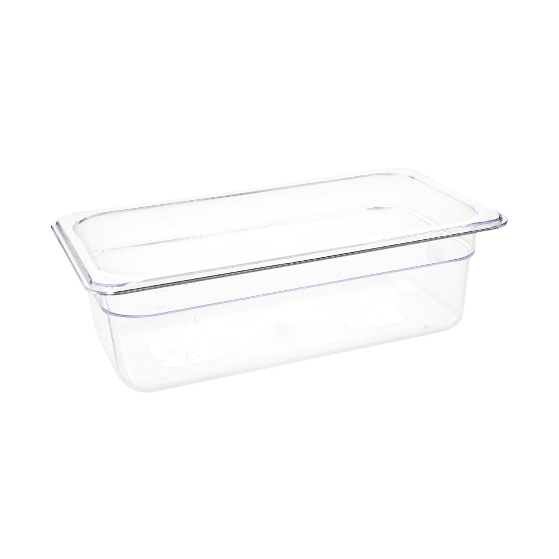 Vogue Clear Polycarbonate 1/3 Gastronorm Tray 100mm U233