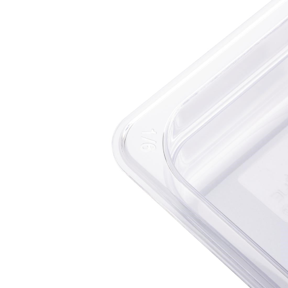 Vogue Clear Polycarbonate 1/6 Gastronorm Tray 100mm U240