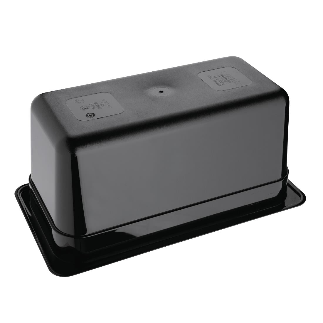 Vogue Black Polycarbonate 1/3 Gastronorm Tray 150mm U464